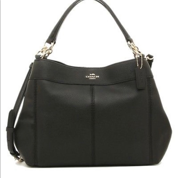 Coach Handbags - Coach Lexy Plebble Small Leather Shoulder Bag